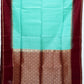 Sky Blue with Maroon Color Pure Silk Saree