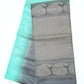 Sky Blue with Bottle Green Color Pure Silk Saree