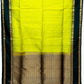 Mustard Yellow with Bottle Green Color Pure Silk Saree