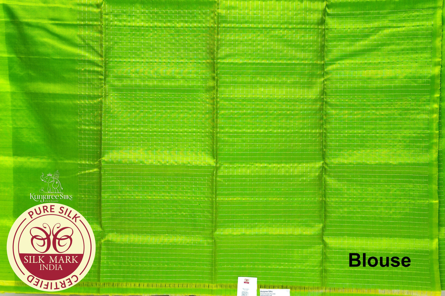 Parrot Green Color Pure Silk Saree