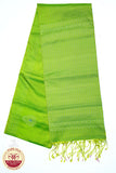 Parrot Green Color Pure Silk Saree