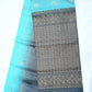 Sky Blue with Dark Grey Color Pure Silk Saree