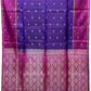 Purple with Maroon Color Pure Silk Saree