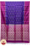 Purple with Maroon Color Pure Silk Saree