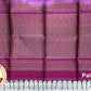 Pink with Maroon Color Pure Silk Saree