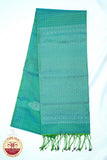 Bluish Green with Bluish Green Color Pure Silk Saree