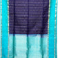 Royal Blue with Teal Green Color Pure Silk Saree