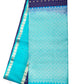 Royal Blue with Teal Green Color Pure Silk Saree