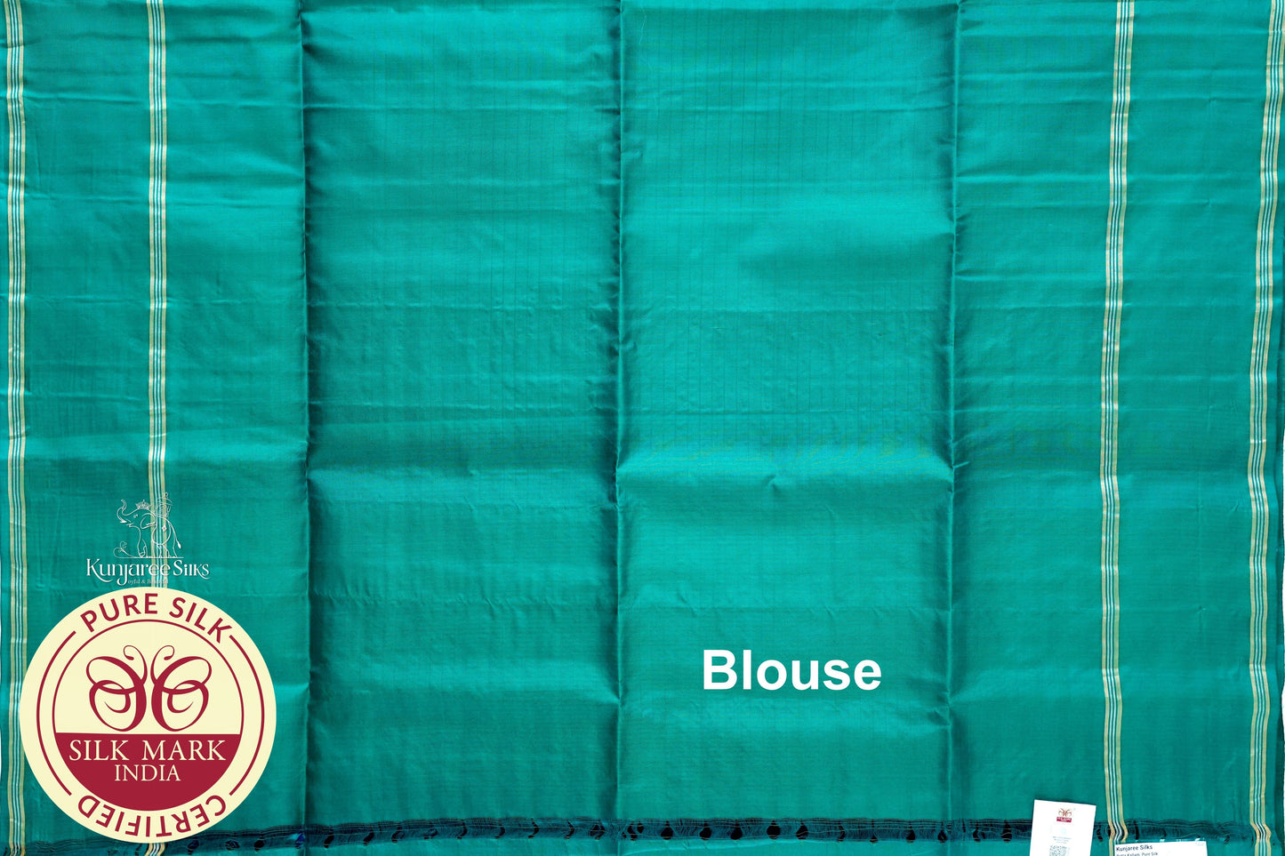 Royal Blue with Green Color Pure Silk Saree