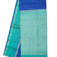 Royal Blue with Green Color Pure Silk Saree