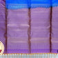 Sea Blue with Purple Color Pure Silk Saree