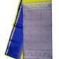 Lemon Yellow with Purple Color Pure Silk Saree