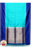 Blue with Purple Color Pure Silk Saree