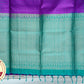 Purple with Green Color Pure Silk Saree