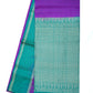 Orchid Purple & Aqua Green Pure Silk Handloom Soft Silk Saree
