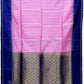 Pink with Purple Color Pure Silk Saree