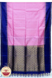 Pink with Purple Color Pure Silk Saree