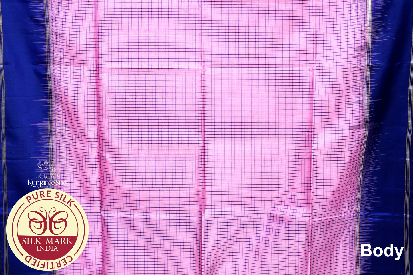 Pink with Purple Color Pure Silk Saree