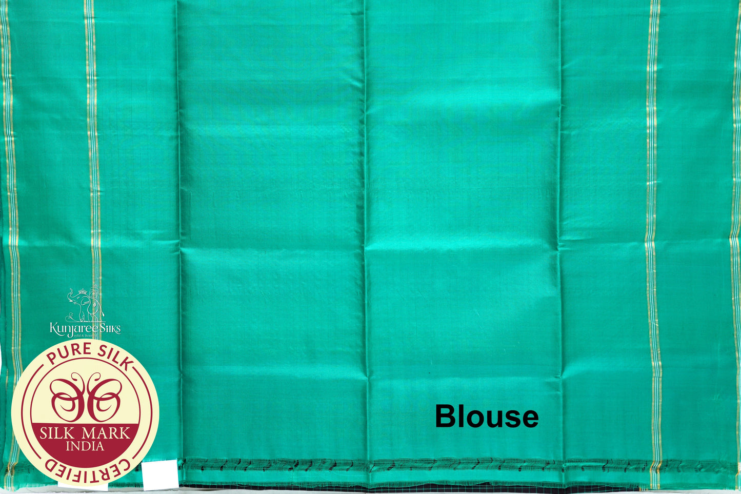 Bottle Green with Green Color Pure Silk Saree