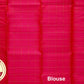 Cream with Baby Red Color Pure Silk Saree