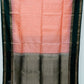 Onion with Bottle Green Color Pure Silk Saree