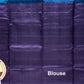 Peacock Blue with Purple Color Pure Silk Saree