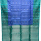 Navy Blue with Green Color Pure Silk Saree