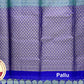 Sea Blue with Purple Color Pure Silk Saree