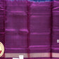 Purple Grey with Maroon Color Pure Silk Saree