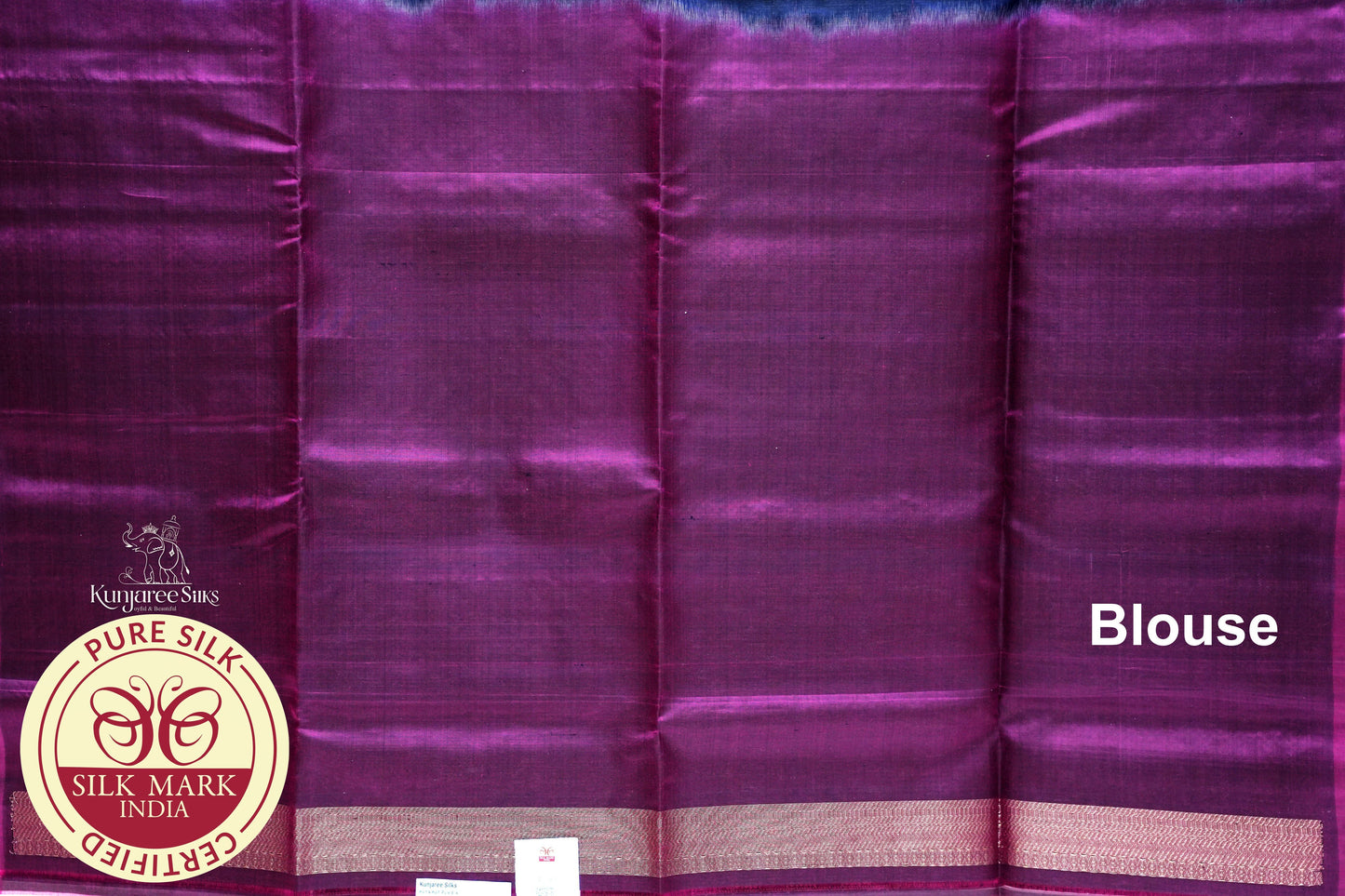 Purple Grey with Maroon Color Pure Silk Saree