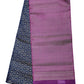 Purple Grey with Maroon Color Pure Silk Saree