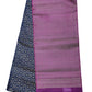 Purple Grey with Maroon Color Pure Silk Saree