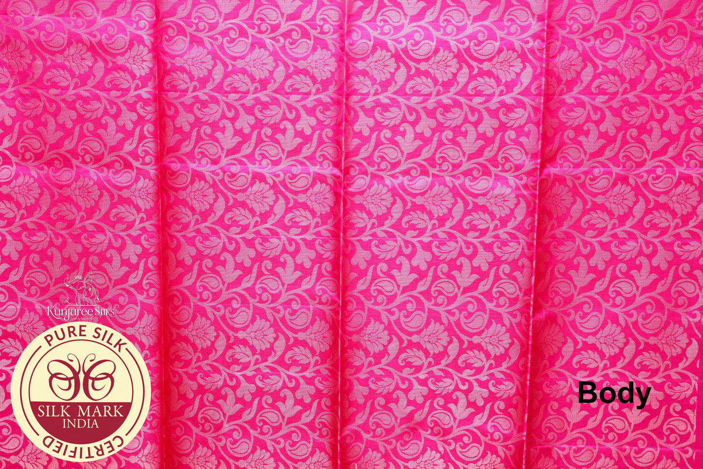 Pink with Baby Pink Color Pure Silk Saree