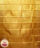 Golden with Gold Color Kanjivaram Pure Silk Saree