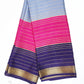 Purple Grey with Maroon Color Mysore Pure Silk Saree