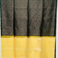 Bottle Geen with Lemon Yellow Color Pure Silk Saree