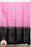 Baby Pink with Purple Color Pure Silk Saree