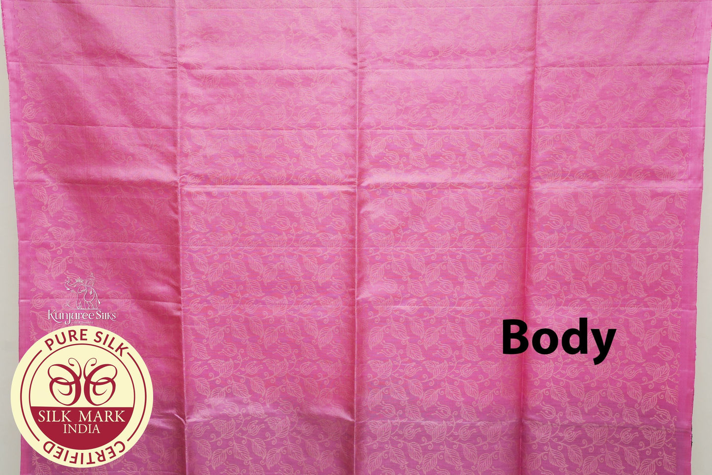 Baby Pink with Purple Color Pure Silk Saree