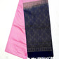 Baby Pink with Purple Color Pure Silk Saree