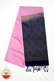 Baby Pink with Purple Color Pure Silk Saree