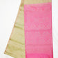 Golden Body with Pink Color Pure Silk Saree