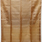 Biscuit Brown with Gold Color Pure Silk Saree