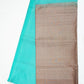 Sea Blue with Grey Gold Color Pure Silk Saree