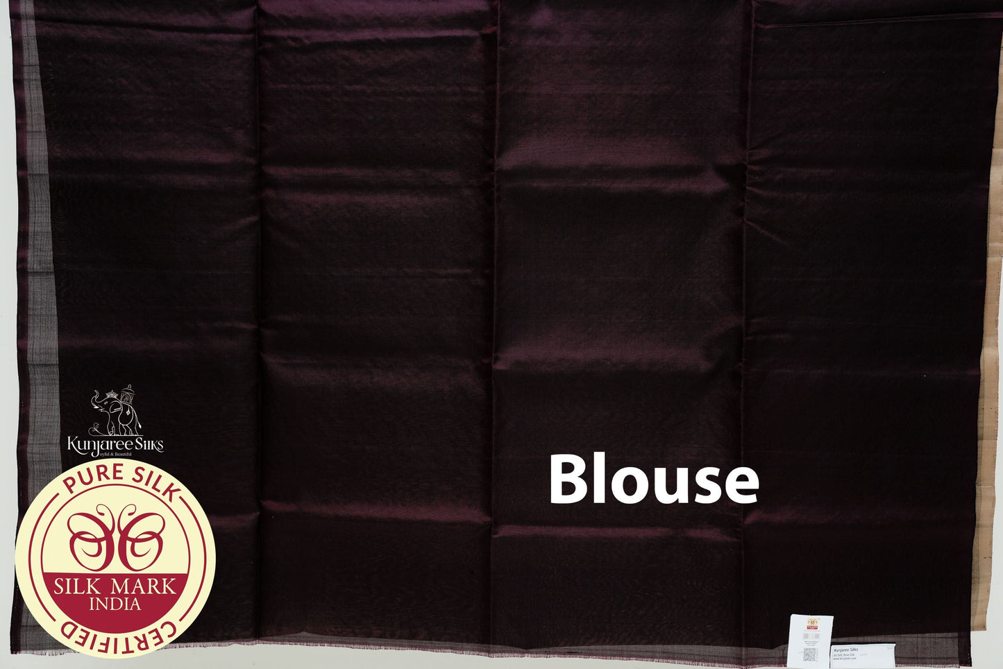 Biscuit with Brown Color Pure Silk Saree