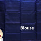 Biscuit with Royal Blue Color Pure Silk Saree