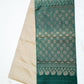 Golden with Bottle Green Color Pure Silk Saree