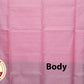 Baby Pink with Purple Color Pure Silk Saree