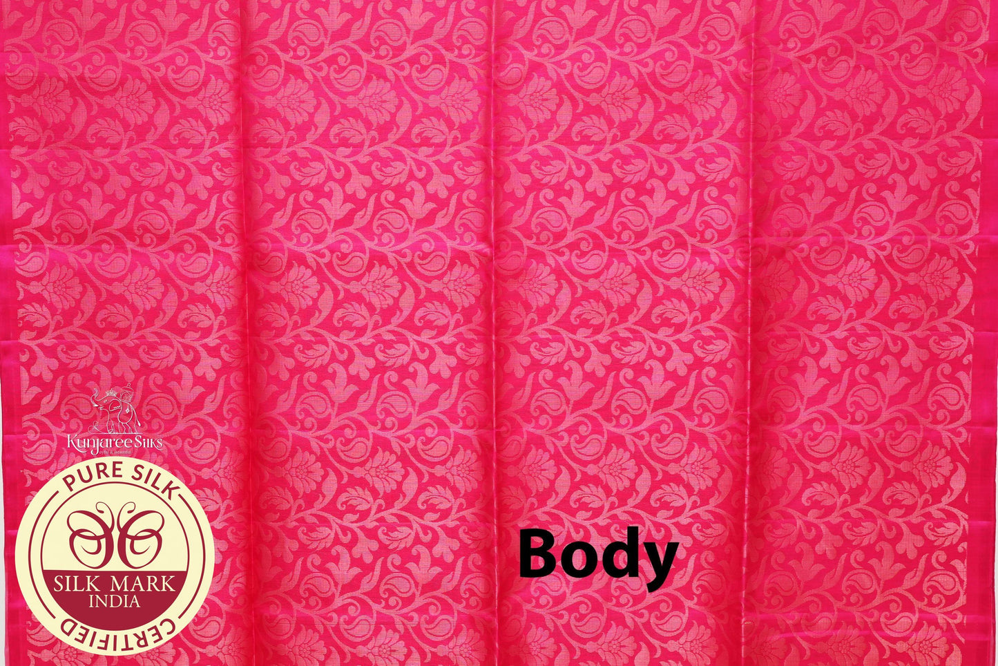 Pink with Baby Pink Color Pure Silk Saree