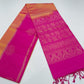 Pure Handloom Dual Tone Soft Silk Saree – Golden Mustard & Rani Pink