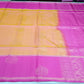 Pure Handloom Dual Tone Soft Silk Saree – Golden Mustard & Rani Pink